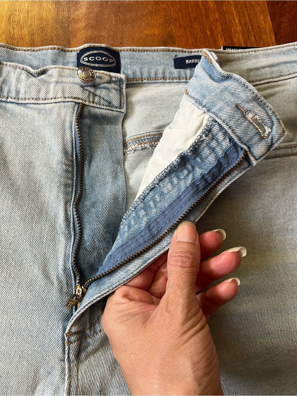 2 New Scoop Stretch Denim Barrel Leg Jeans - Picture 4 of 16